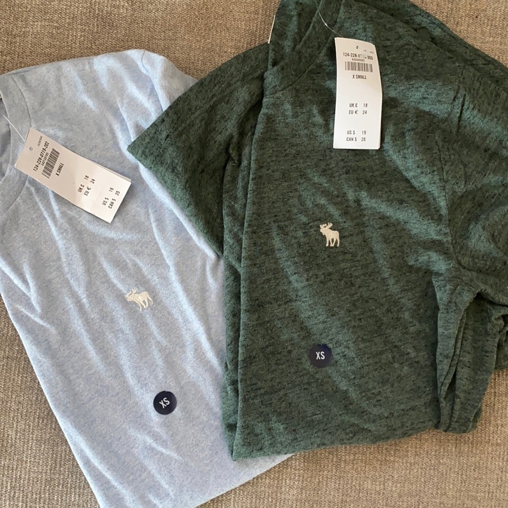 TWO brand New w/tags Abercrombie n Fitch MenXsmall